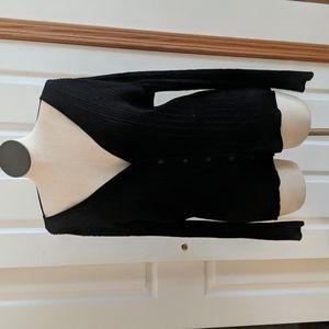 St Johns Bay black cardigan size 2x